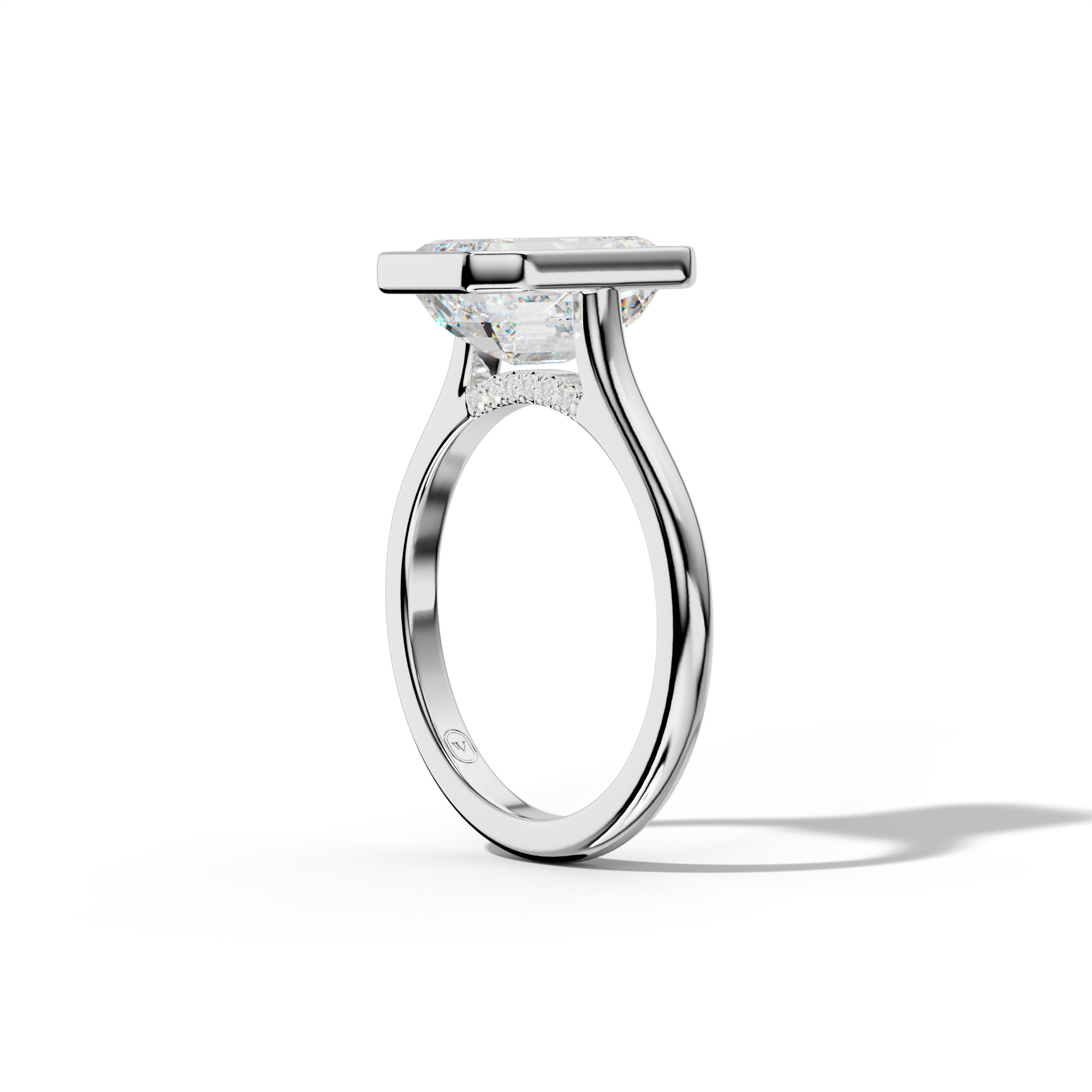 Nova Emerald Cut Engagement Ring