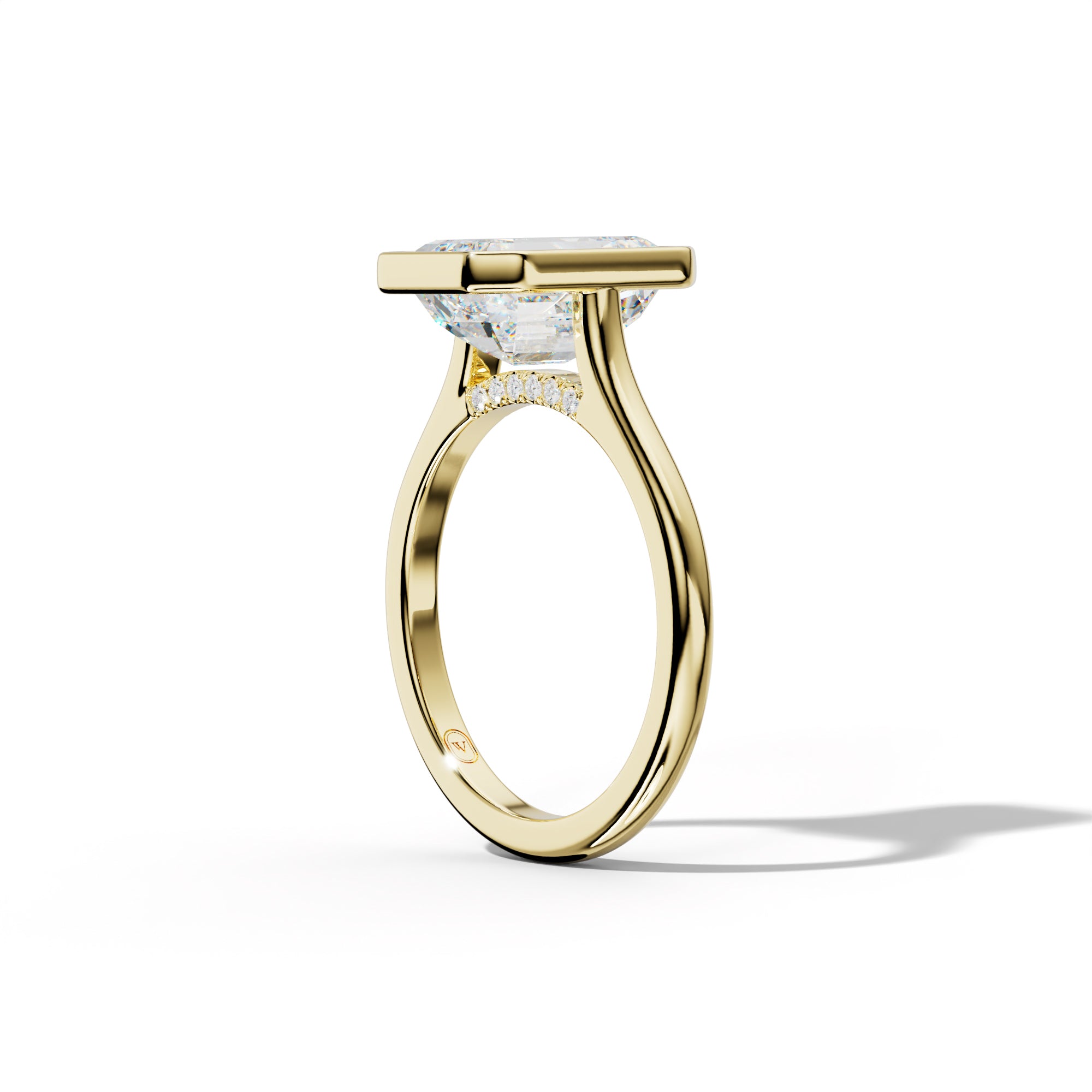 Nova Emerald Cut Engagement Ring