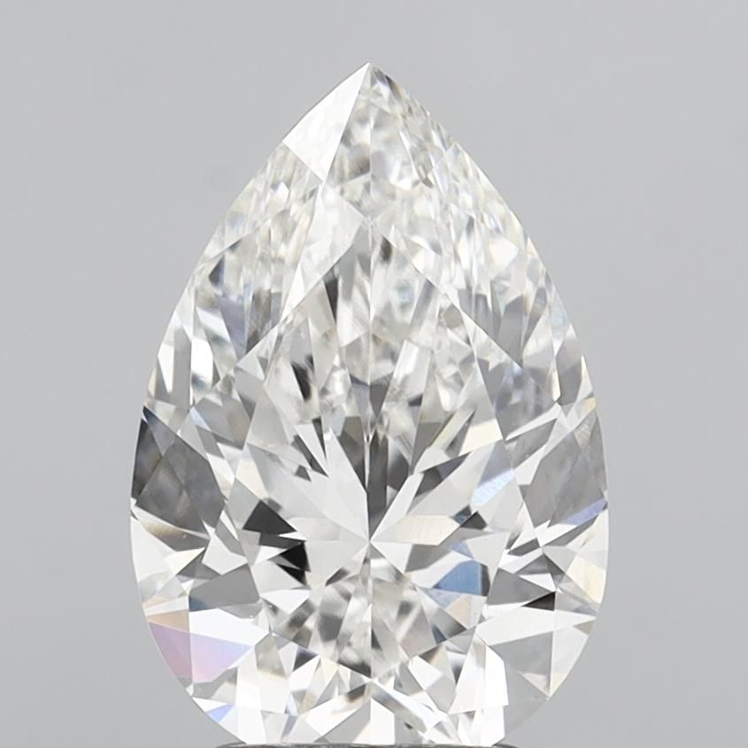 2.65 Carat G-VVS2 Pear Lab Diamond