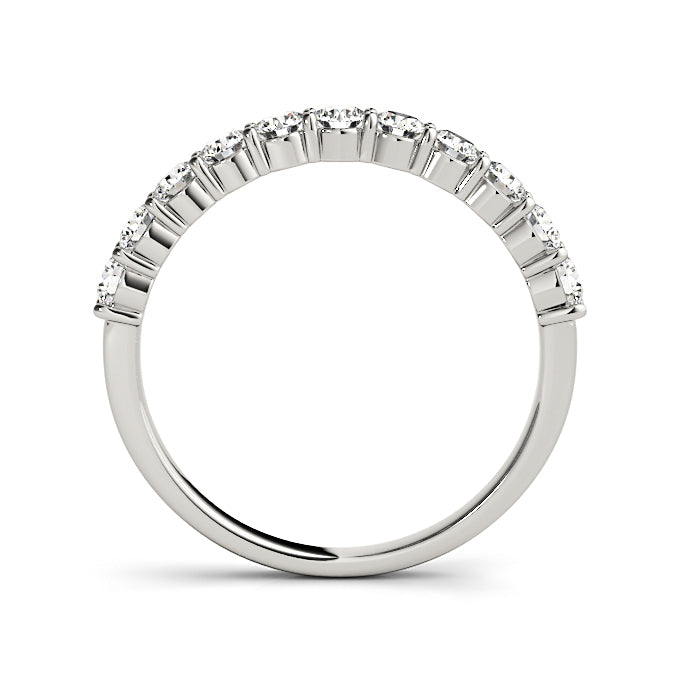 0.5 Carat Round Diamond Classic Wedding Ring, Shared Prong Style-VIRABYANI