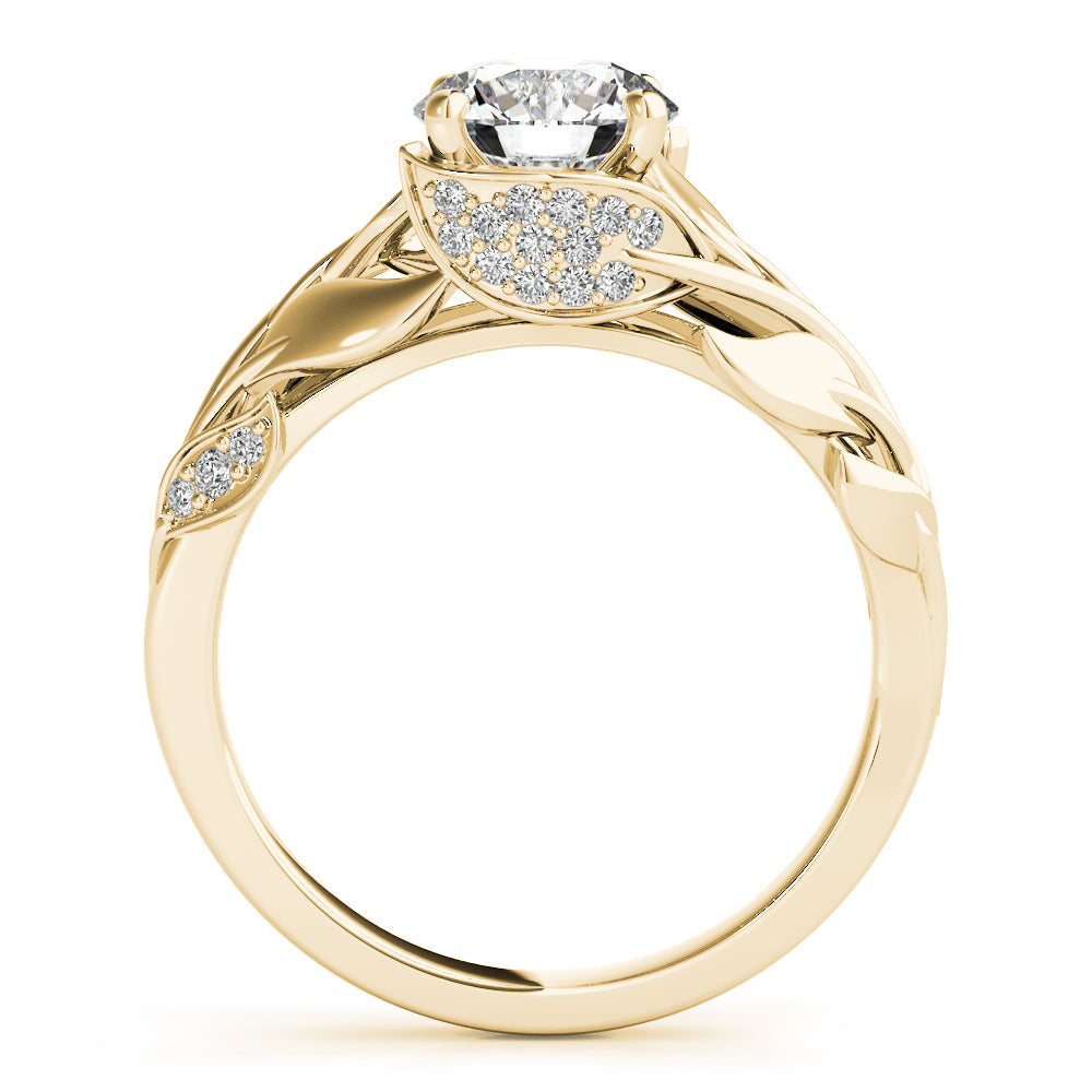 Meadow Round Lab Grown Diamond Solitaire Engagement Ring IGI Certified-VIRABYANI
