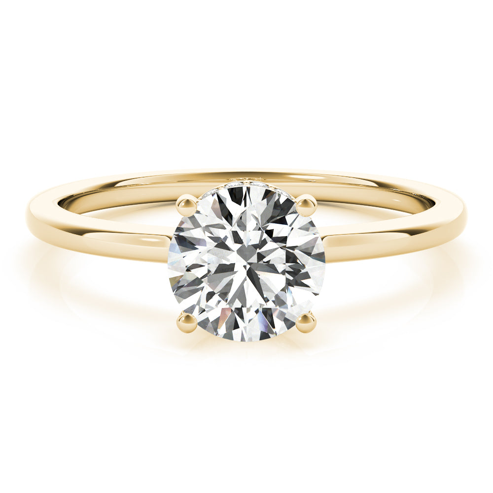 Aimee Round Lab Grown Diamond Solitaire Engagement Ring IGI Certified