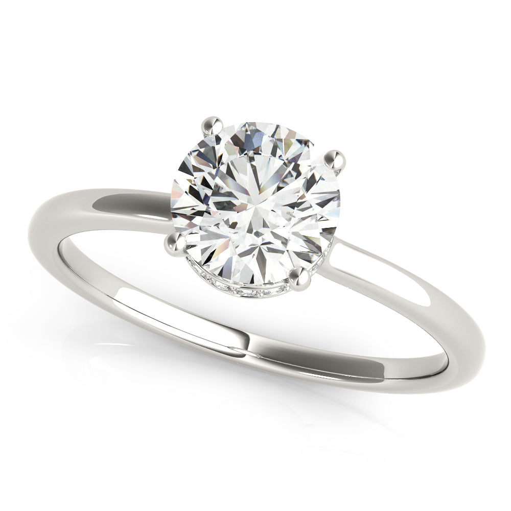 Aimee Round Diamond Solitaire Engagement Ring