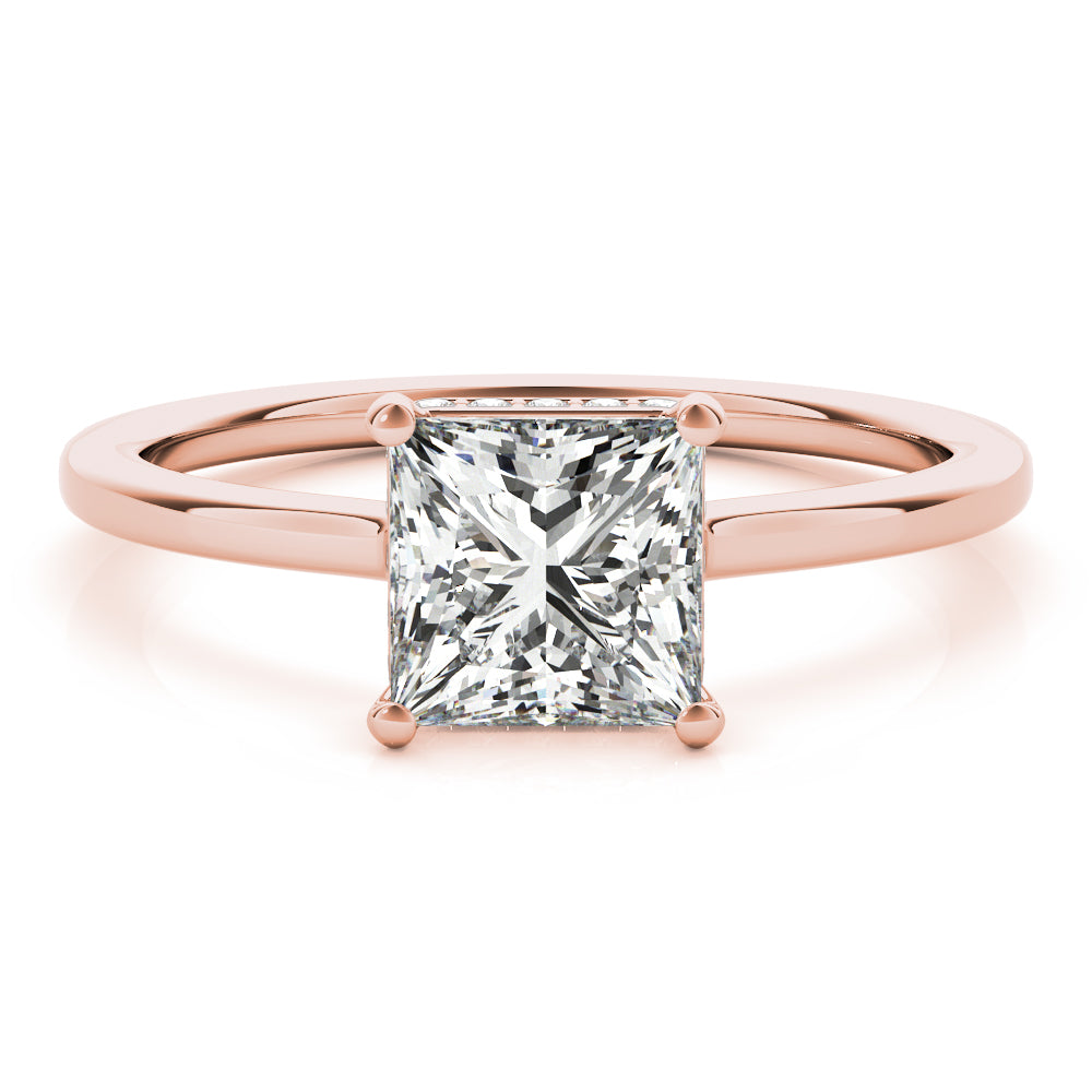 Aimee Princess Diamond Solitaire Engagement Ring-VIRABYANI