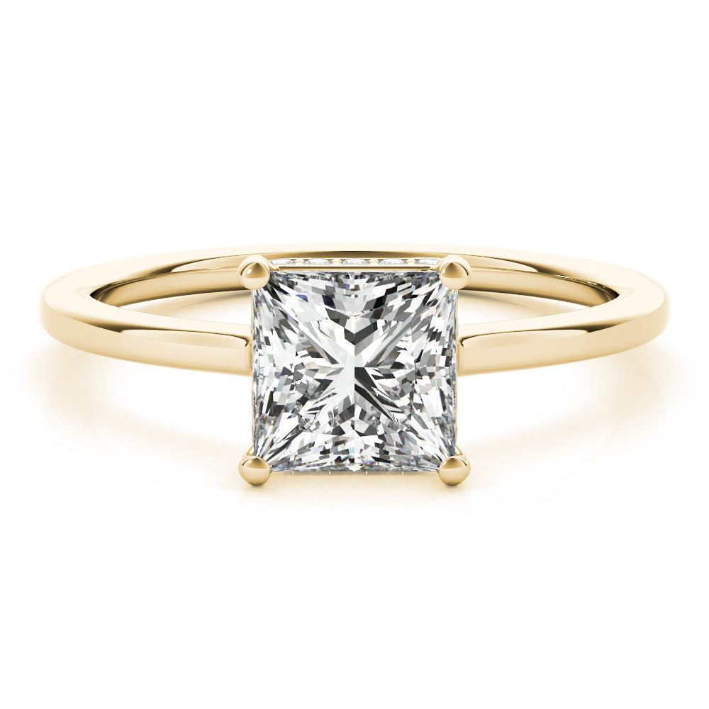 Aimee Princess Lab Grown Diamond Solitaire Engagement Ring IGI Certified-VIRABYANI