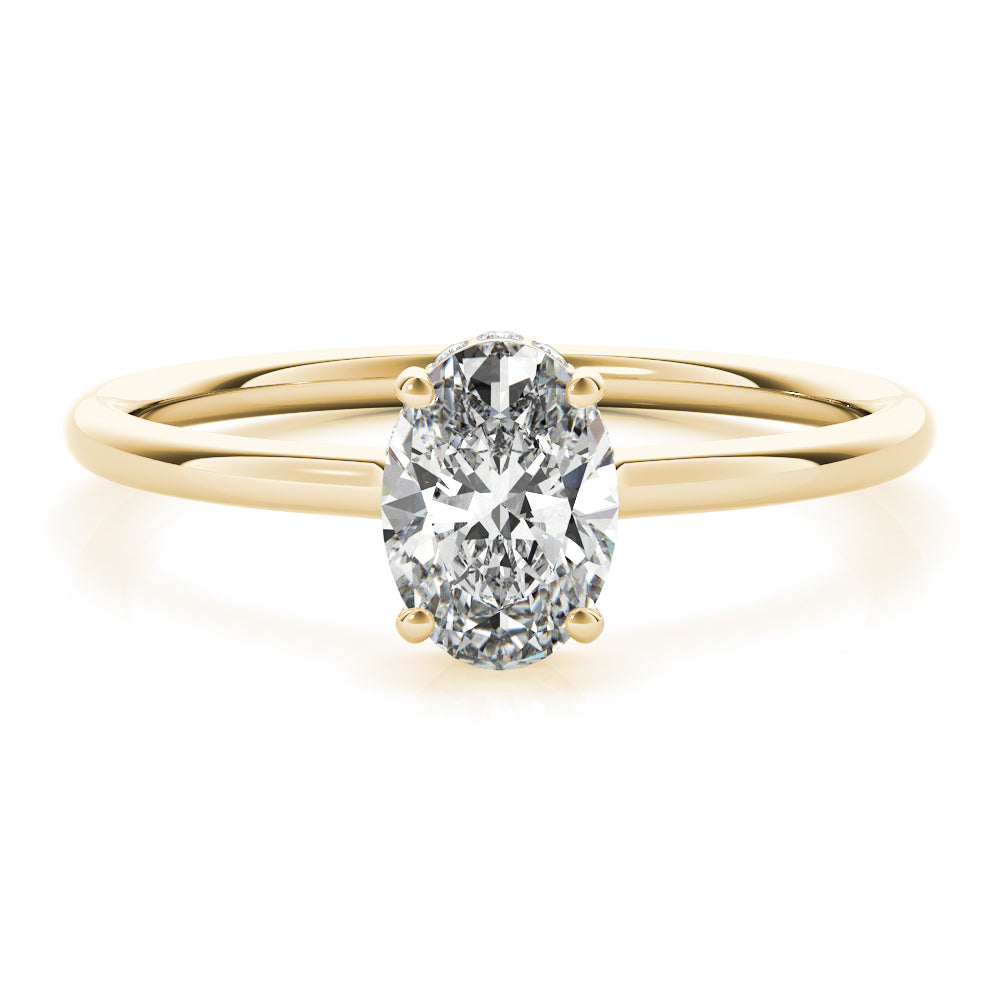 Aimee Oval Diamond Solitaire Engagement Ring