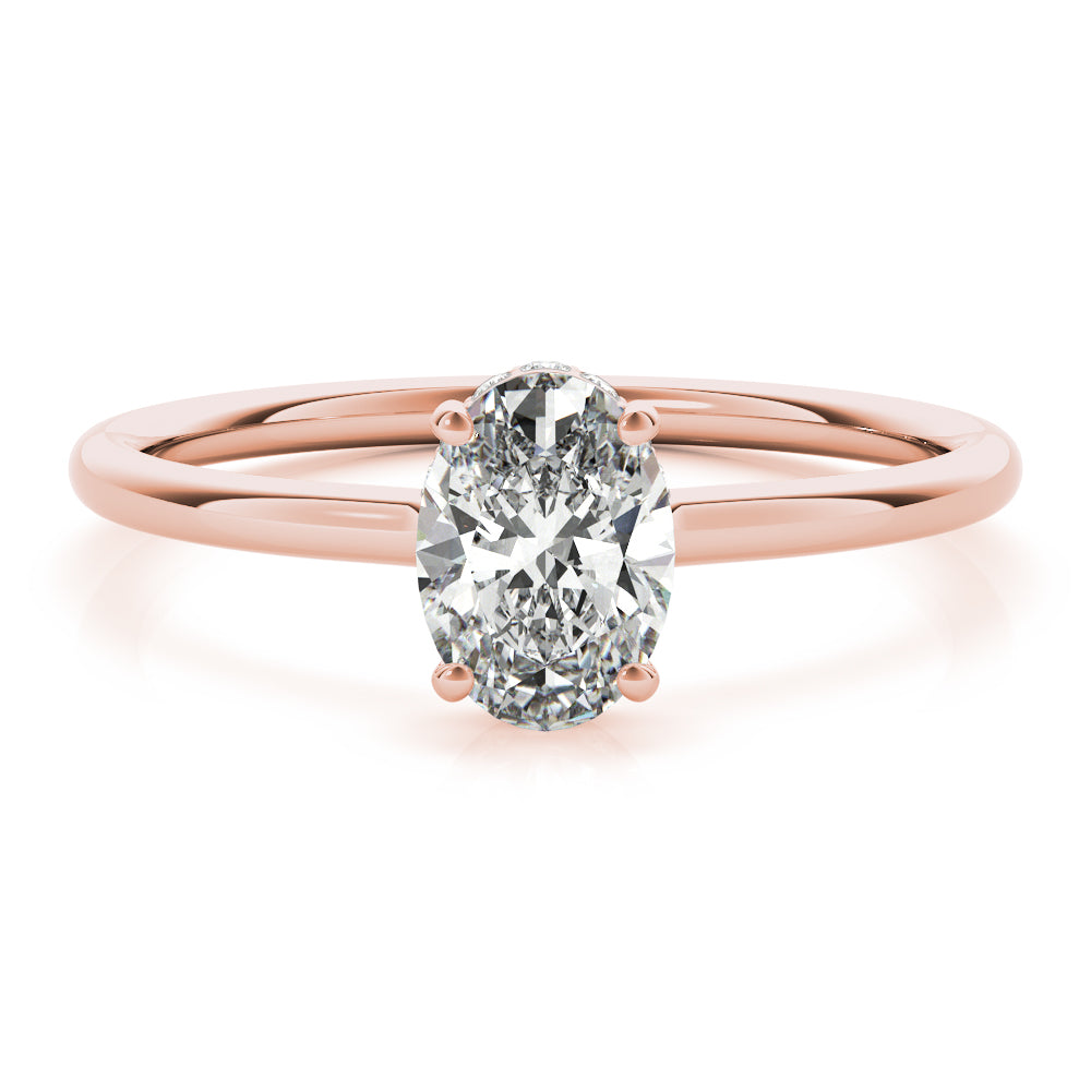 Aimee Oval Diamond Solitaire Engagement Ring