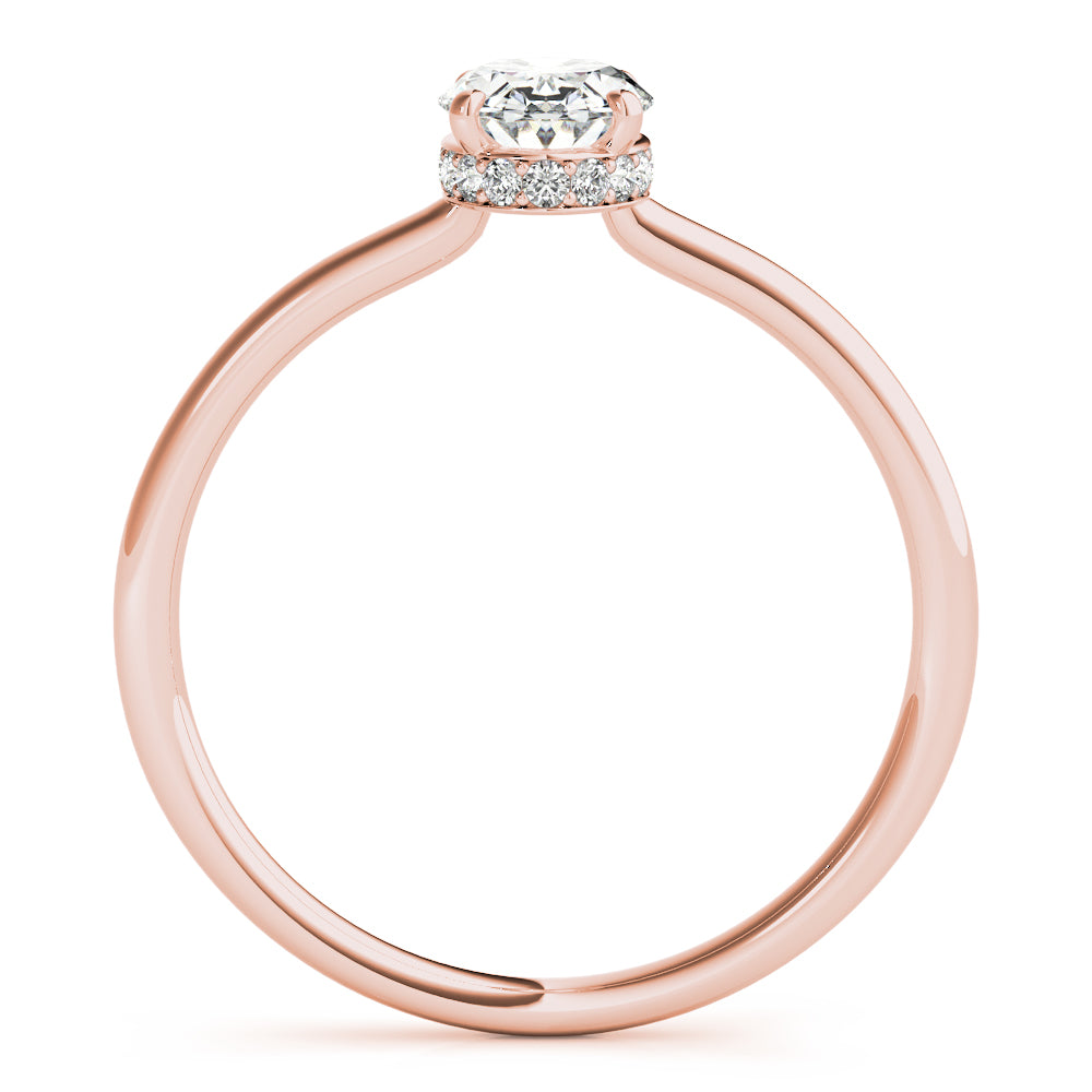 Aimee Oval Diamond Solitaire Engagement Ring-VIRABYANI