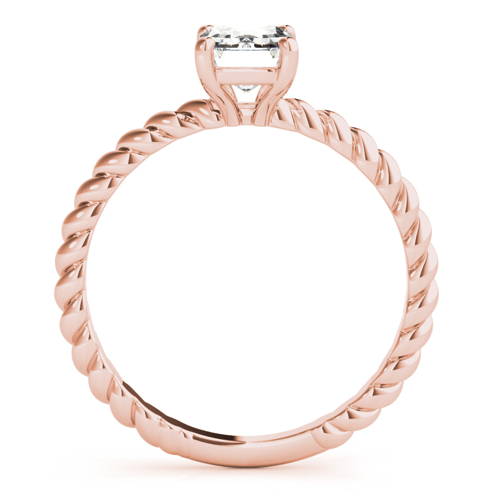 Eleanor Emerald Lab Grown Diamond Solitaire Engagement Ring IGI Certified
