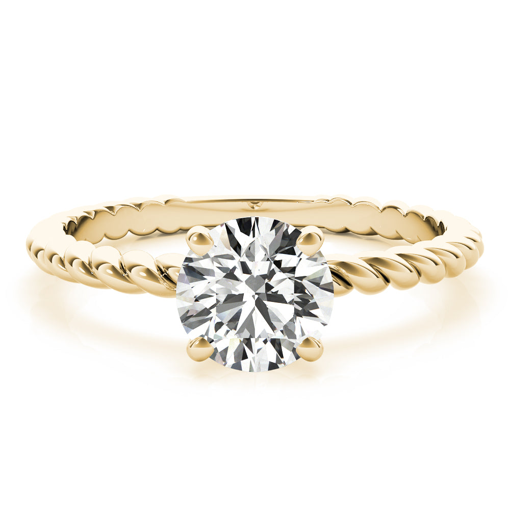 Eleanor Round Diamond Solitaire Engagement Ring