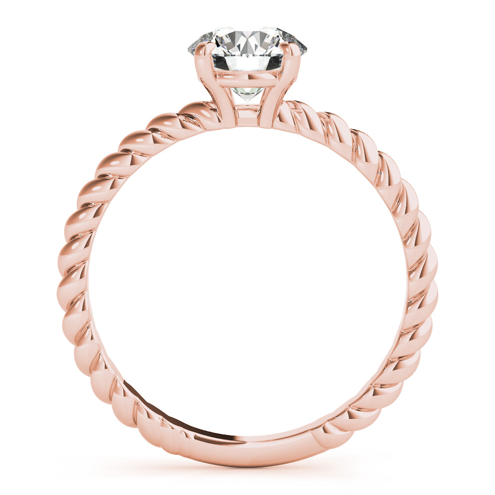 Eleanor Round Diamond Solitaire Engagement Ring-VIRABYANI