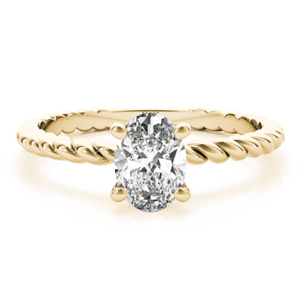 Eleanor Oval Diamond Solitaire Engagement Ring
