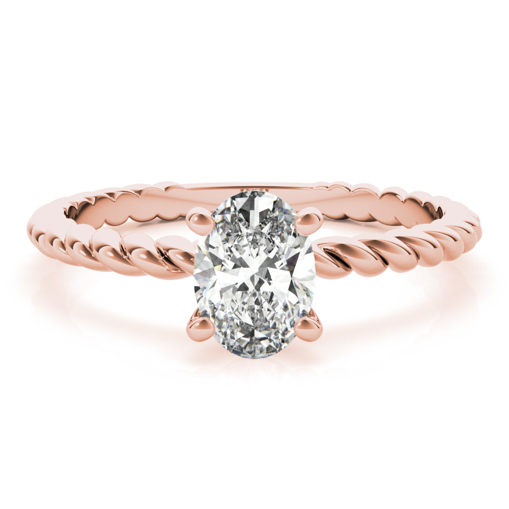 Eleanor Oval Diamond Solitaire Engagement Ring