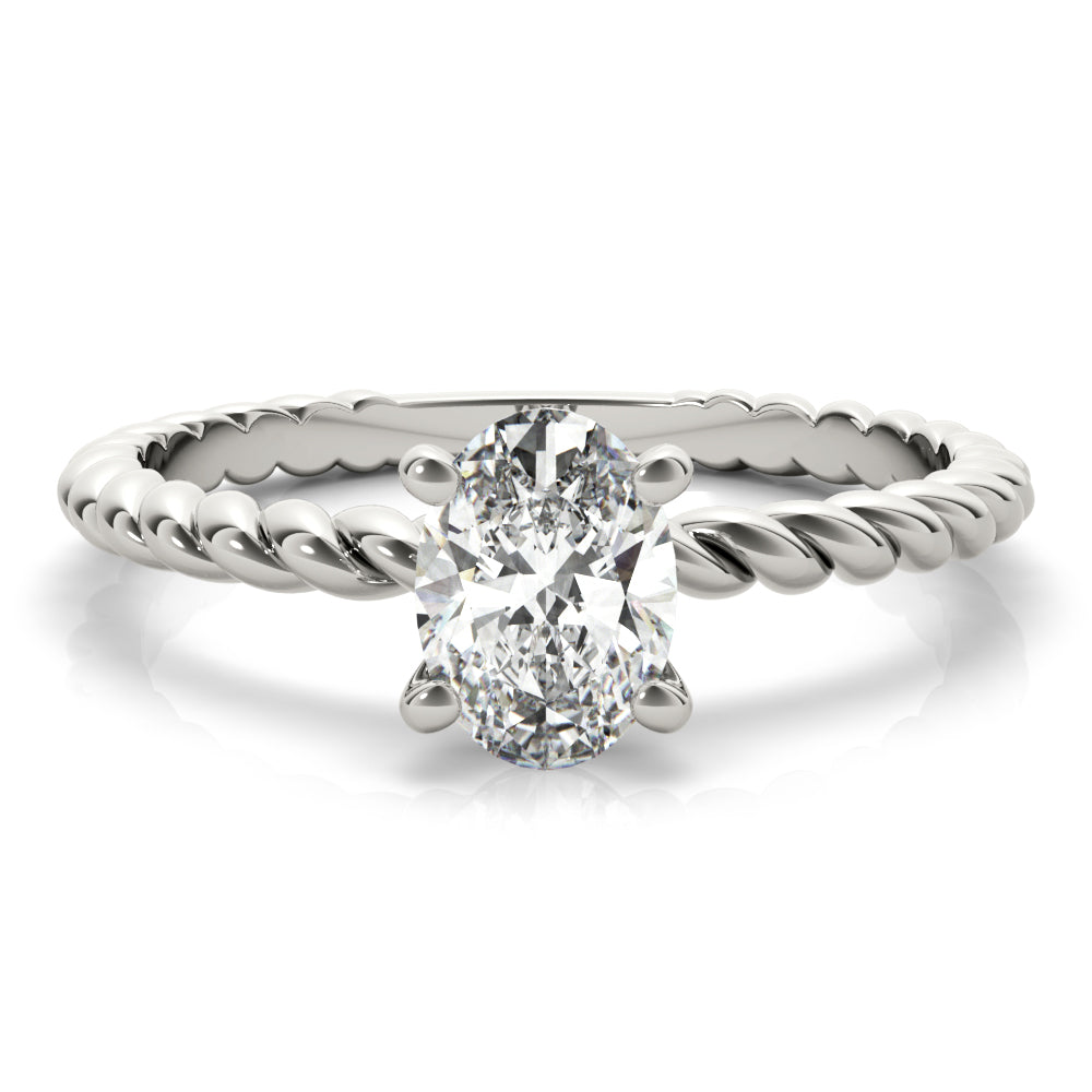 Eleanor Oval Diamond Solitaire Engagement Ring