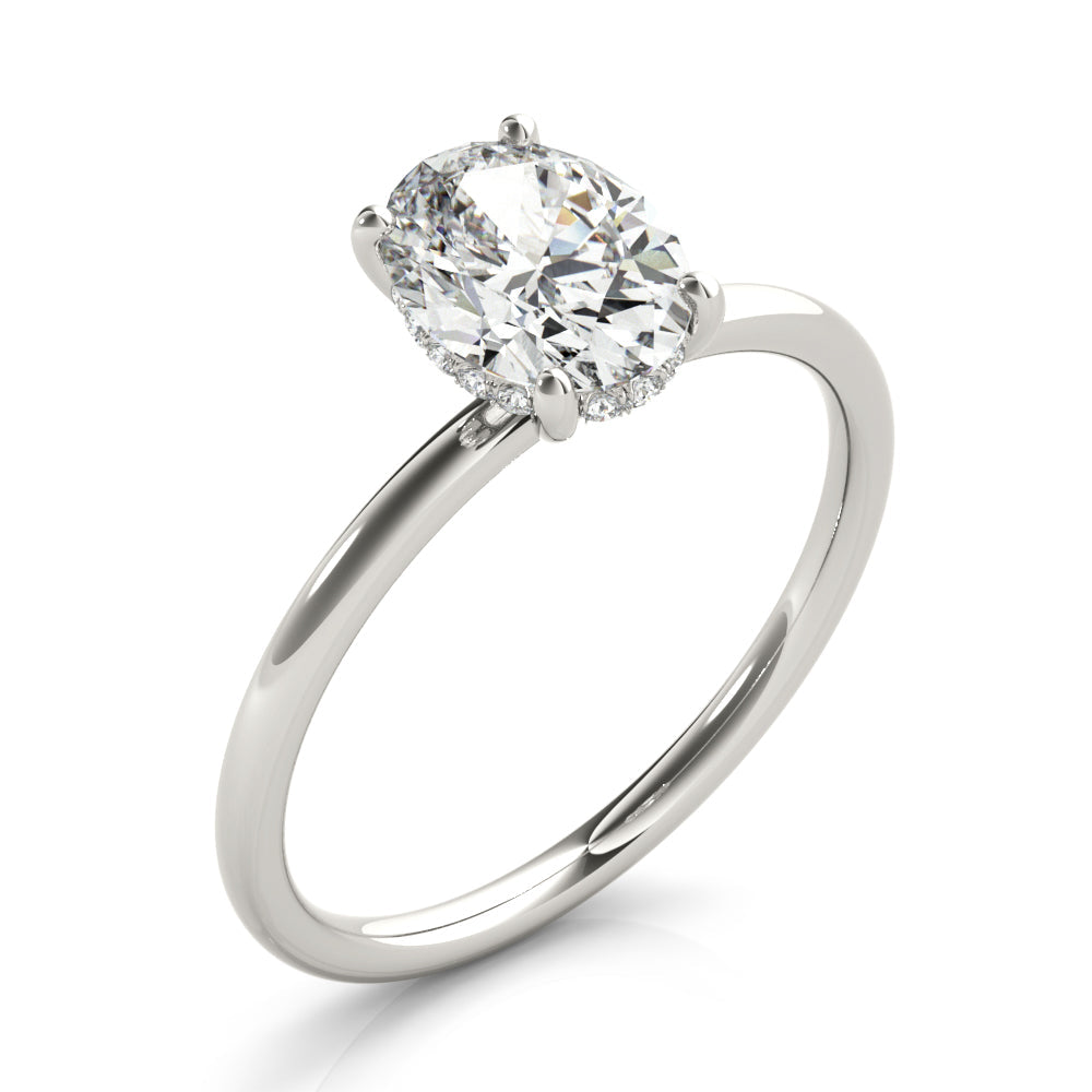 Madilyn Oval Lab Grown Diamond Solitaire Engagement Ring IGI Certified