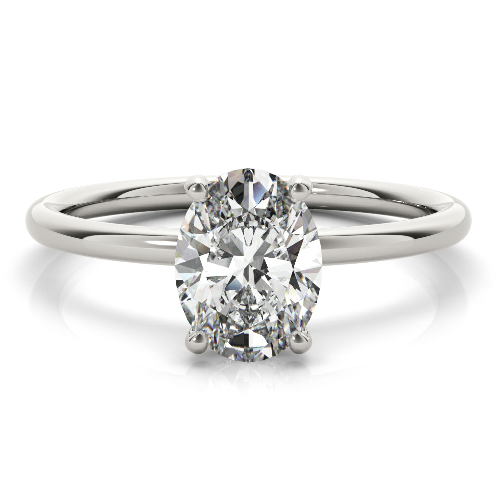 Madilyn Oval Diamond Solitaire Engagement Ring