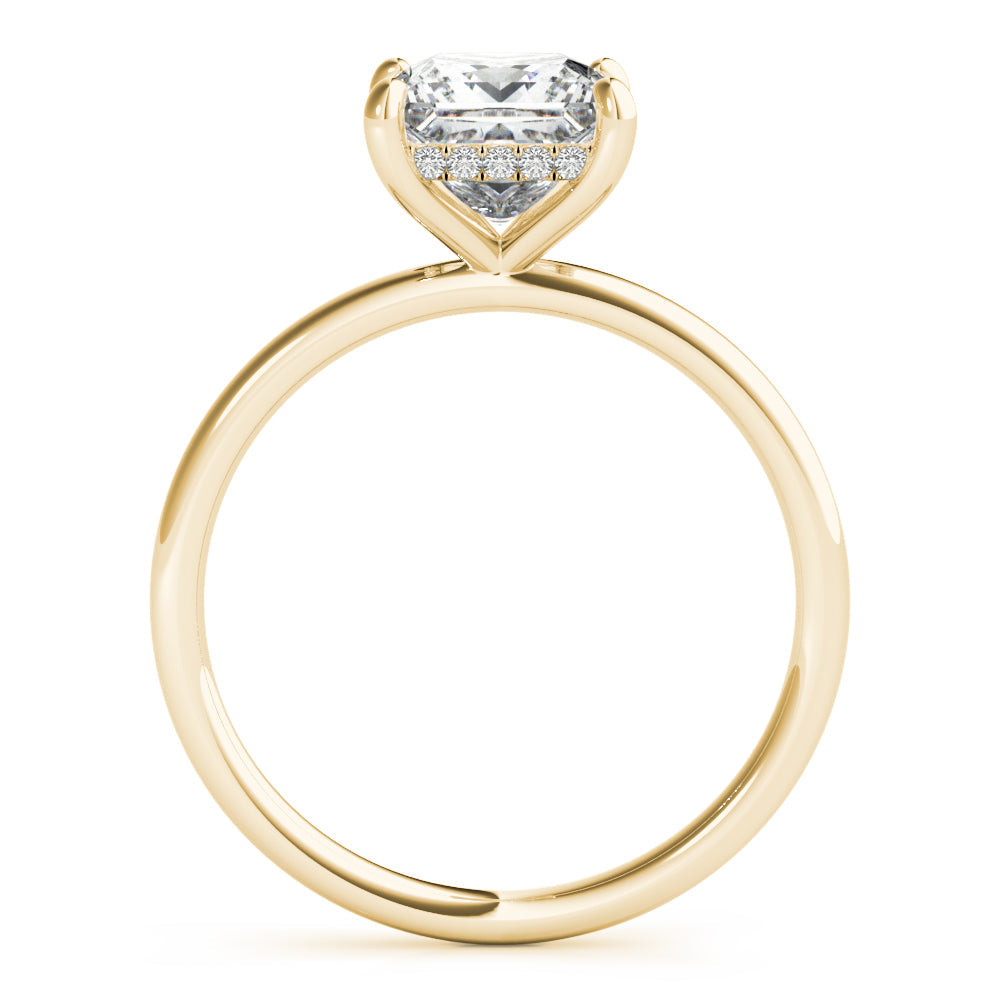 Madilyn Princess Lab Grown Diamond Solitaire Engagement Ring IGI Certified-VIRABYANI