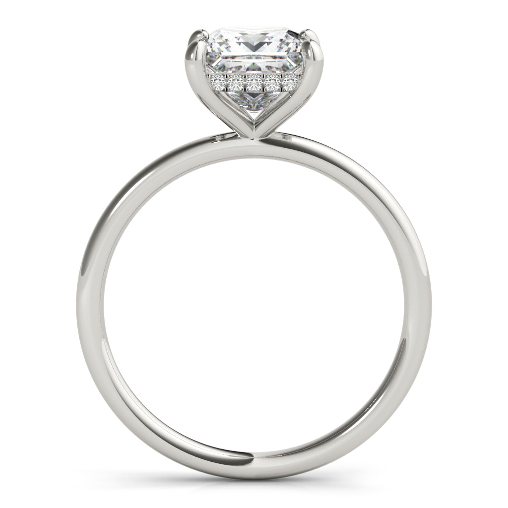 Madilyn Princess Lab Grown Diamond Solitaire Engagement Ring IGI Certified-VIRABYANI