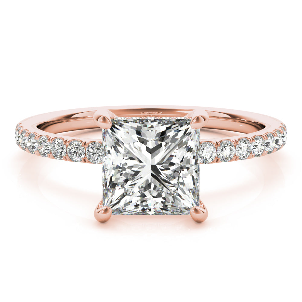 Noa Princess Diamond Solitaire Engagement Ring