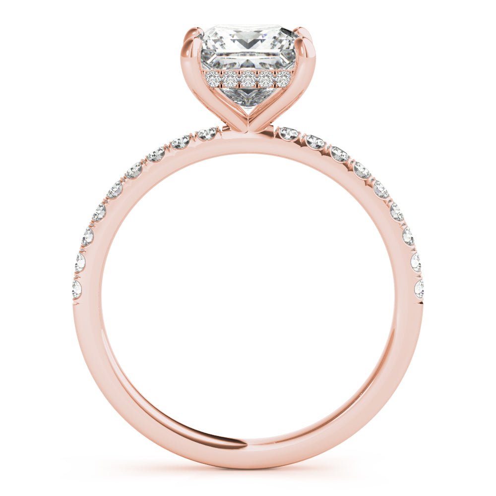 Noa Princess Diamond Solitaire Engagement Ring-VIRABYANI