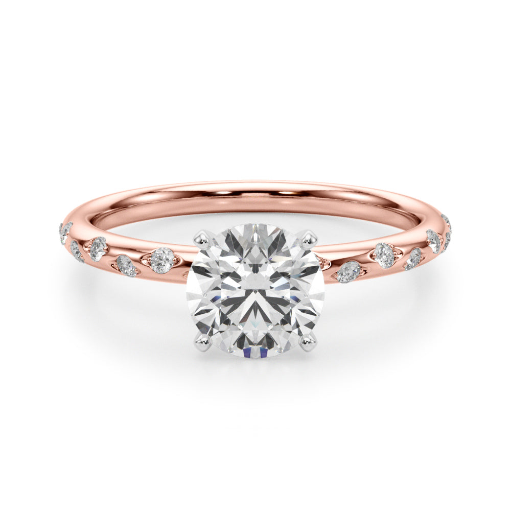 Blair Round Lab Grown Diamond Solitaire Engagement Ring IGI Certified