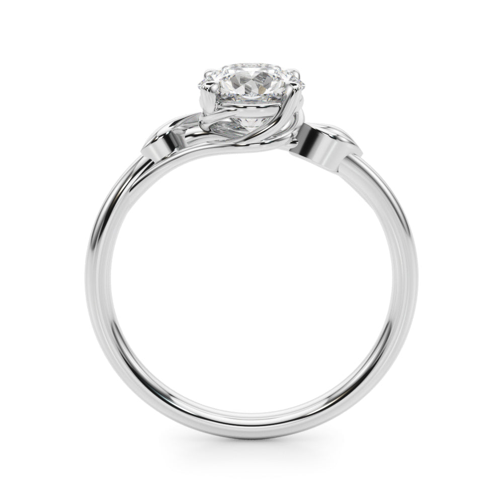 Eden Round Lab Grown Diamond Solitaire Engagement Ring IGI Certified-VIRABYANI