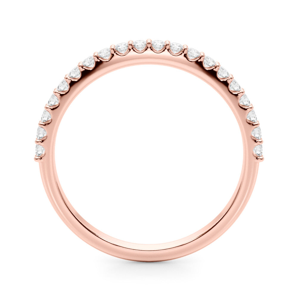 Classic Half Way Round Diamond Wedding Ring-VIRABYANI