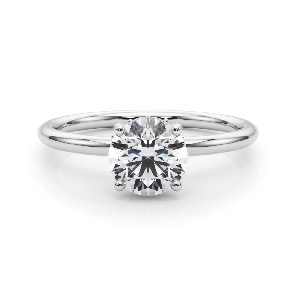 Eva Round Diamond Solitaire Engagement Ring