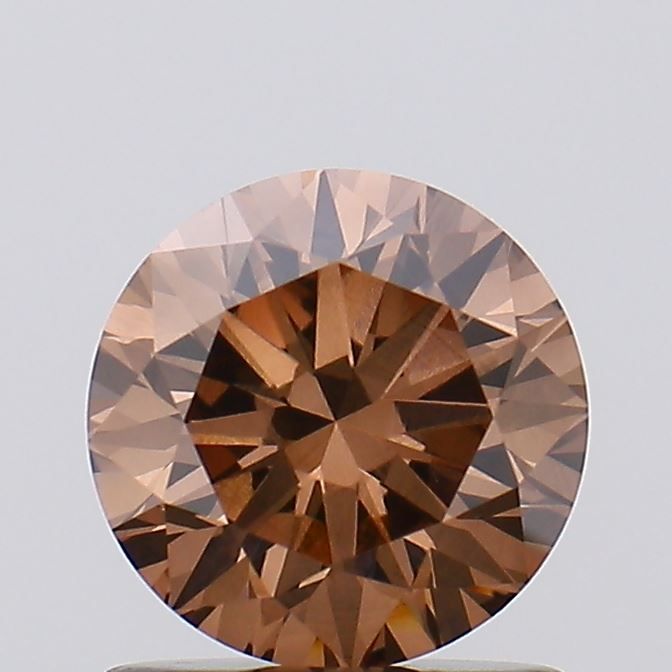 1.01 Carat Round Cut Fancy Brown