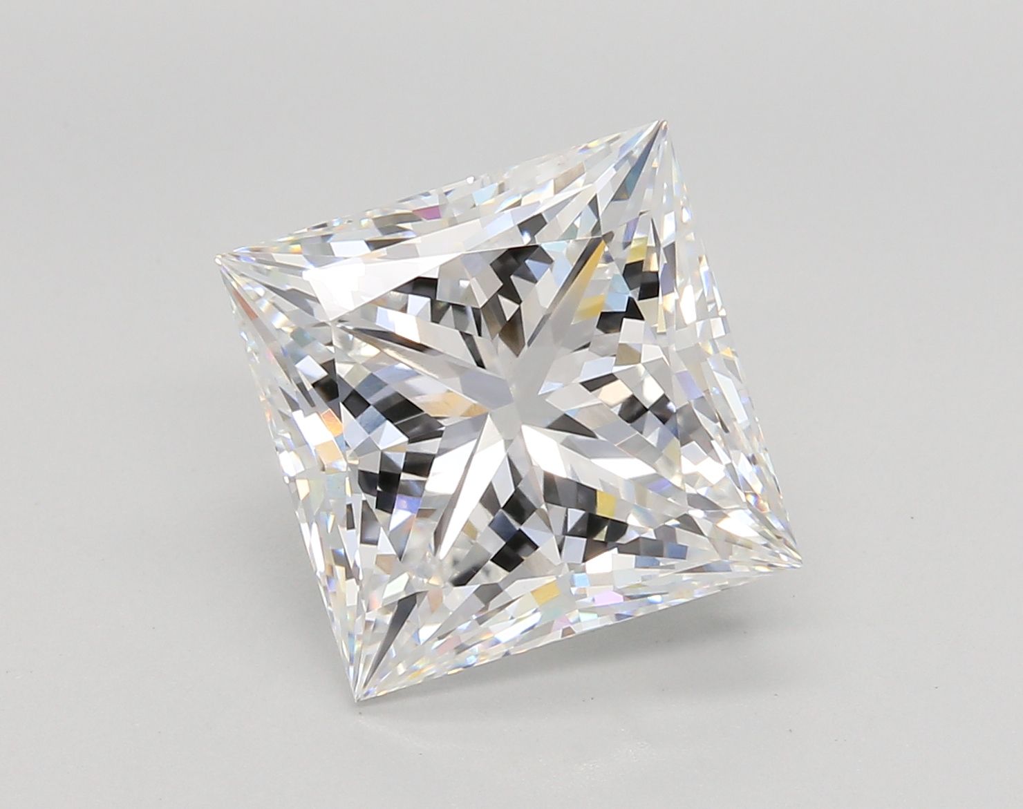 7.09 Carat E-VVS2 Princess Lab Diamond