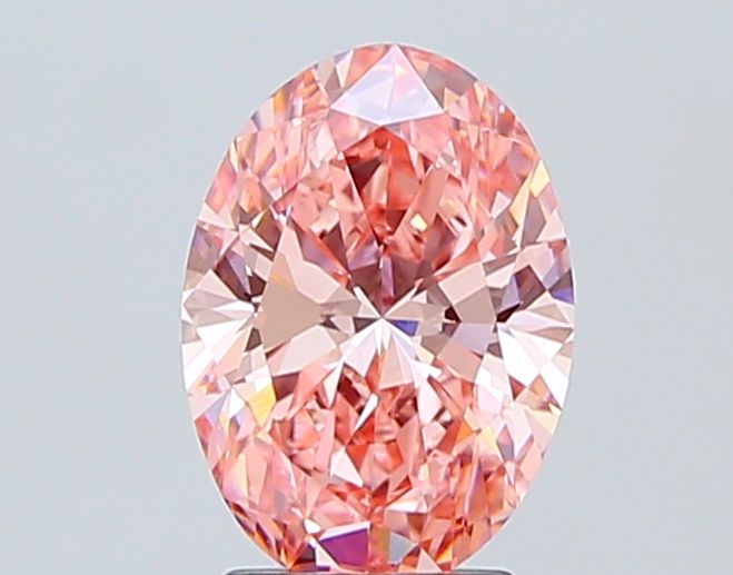 2.82 Carat Oval Cut Fancy Pink