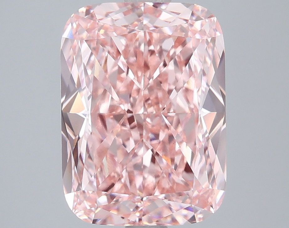 3.50 Carat Cushion Cut Fancy Pink