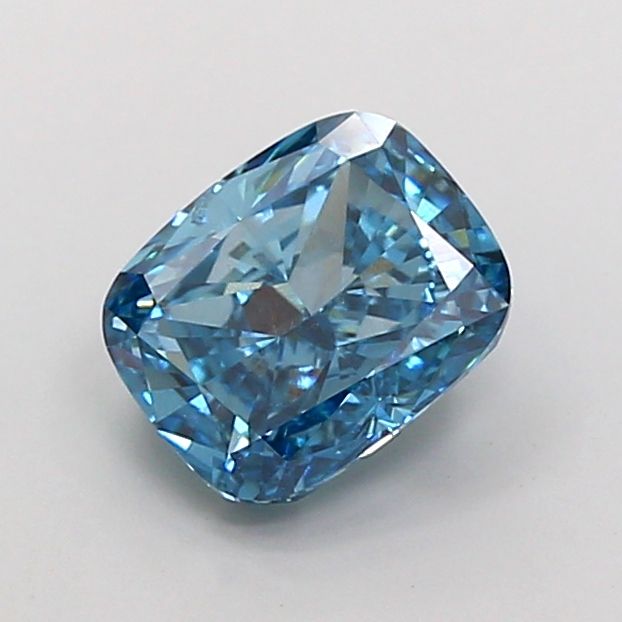 2.01 Carat Cushion Cut Fancy Blue