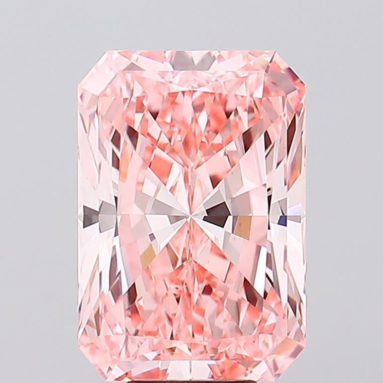 7.07 Carat Radiant Cut Fancy Pink