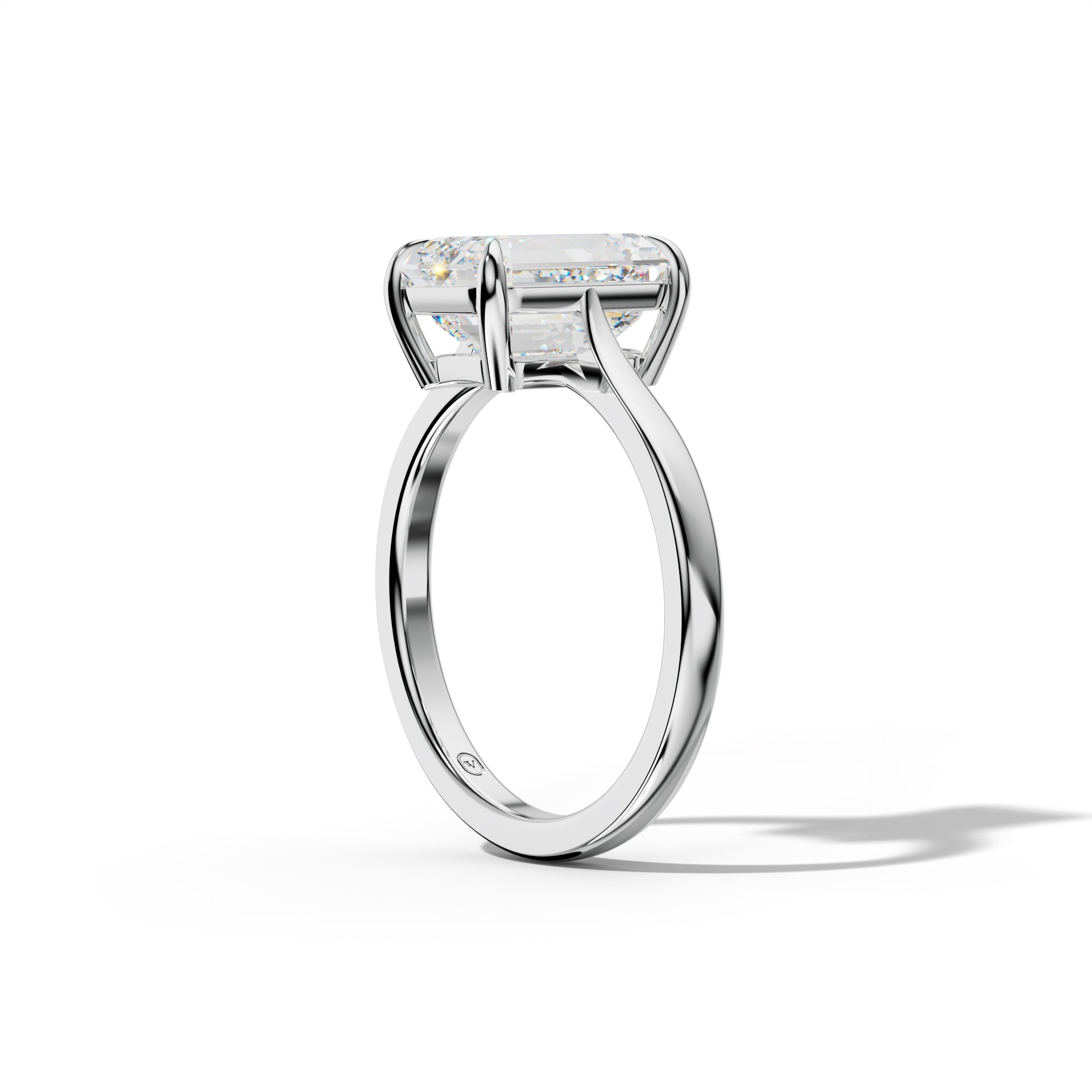 Freya Emerald Cut  Engagement Ring