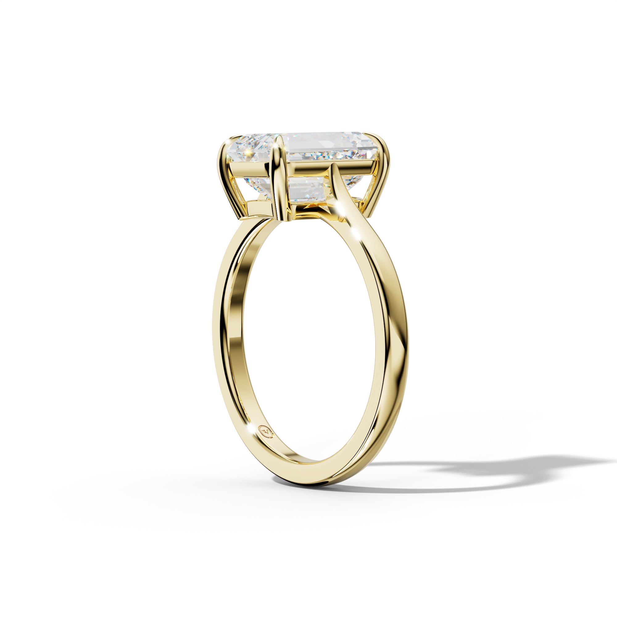 Freya Emerald Cut  Engagement Ring