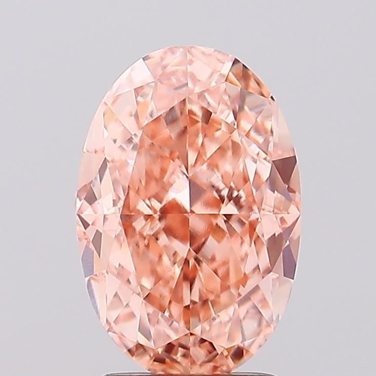 2.81 Carat Oval Cut Fancy Orange