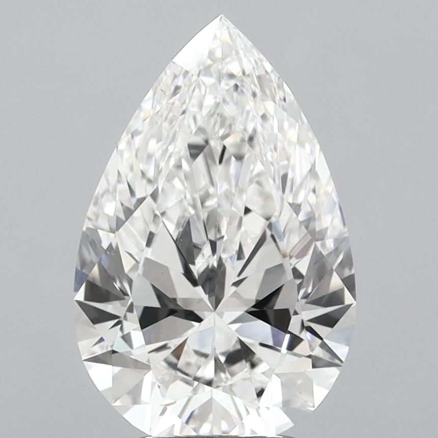 3.50 Carat E-VS1 Pear Lab Diamond