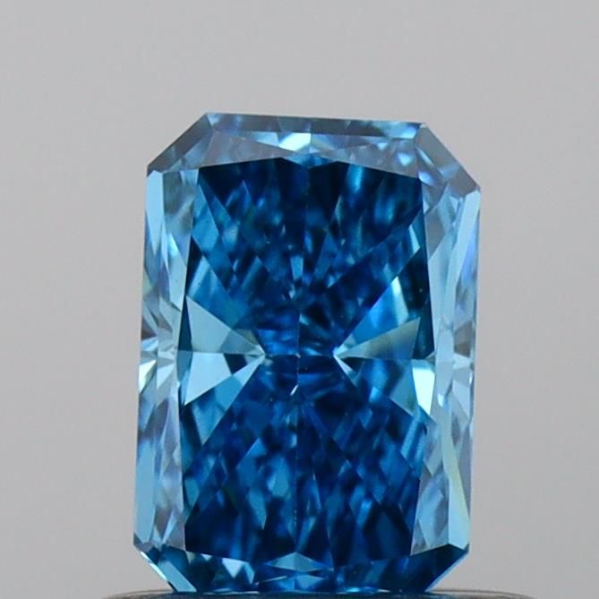 0.54 Carat Radiant Cut Fancy Blue