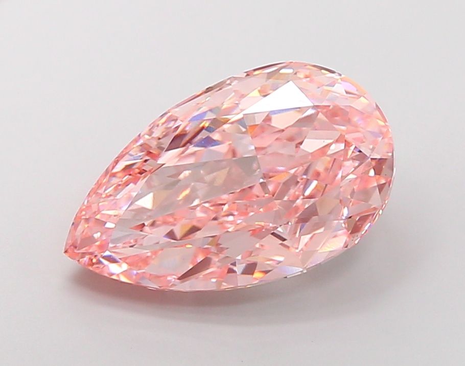 11.48 Carat Pear Cut Fancy Pink