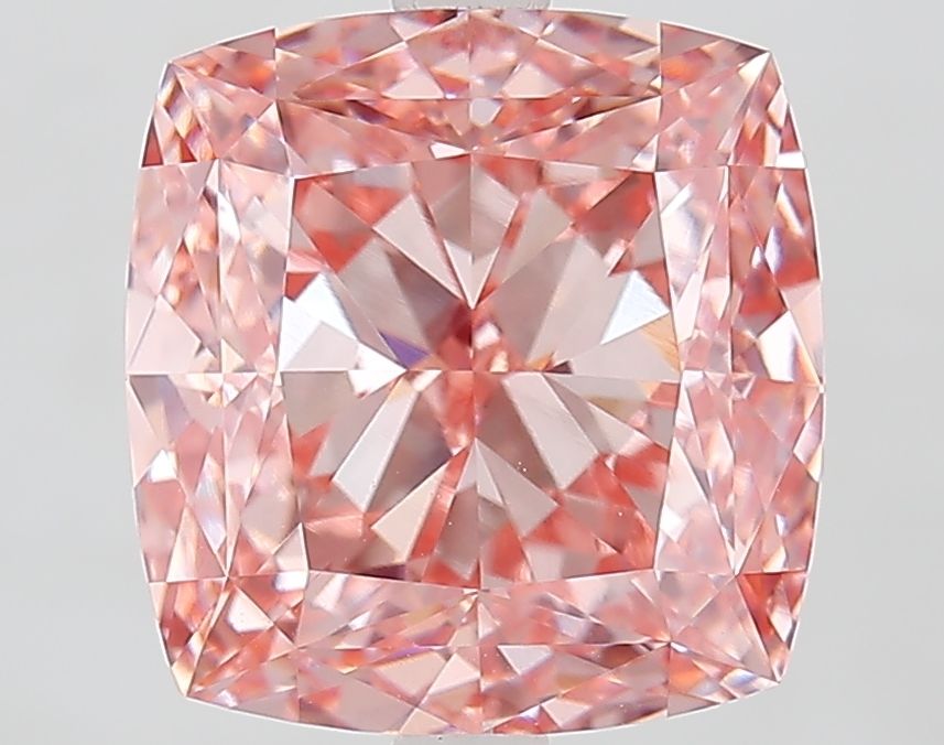 5.36 Carat Cushion Cut Fancy Pink