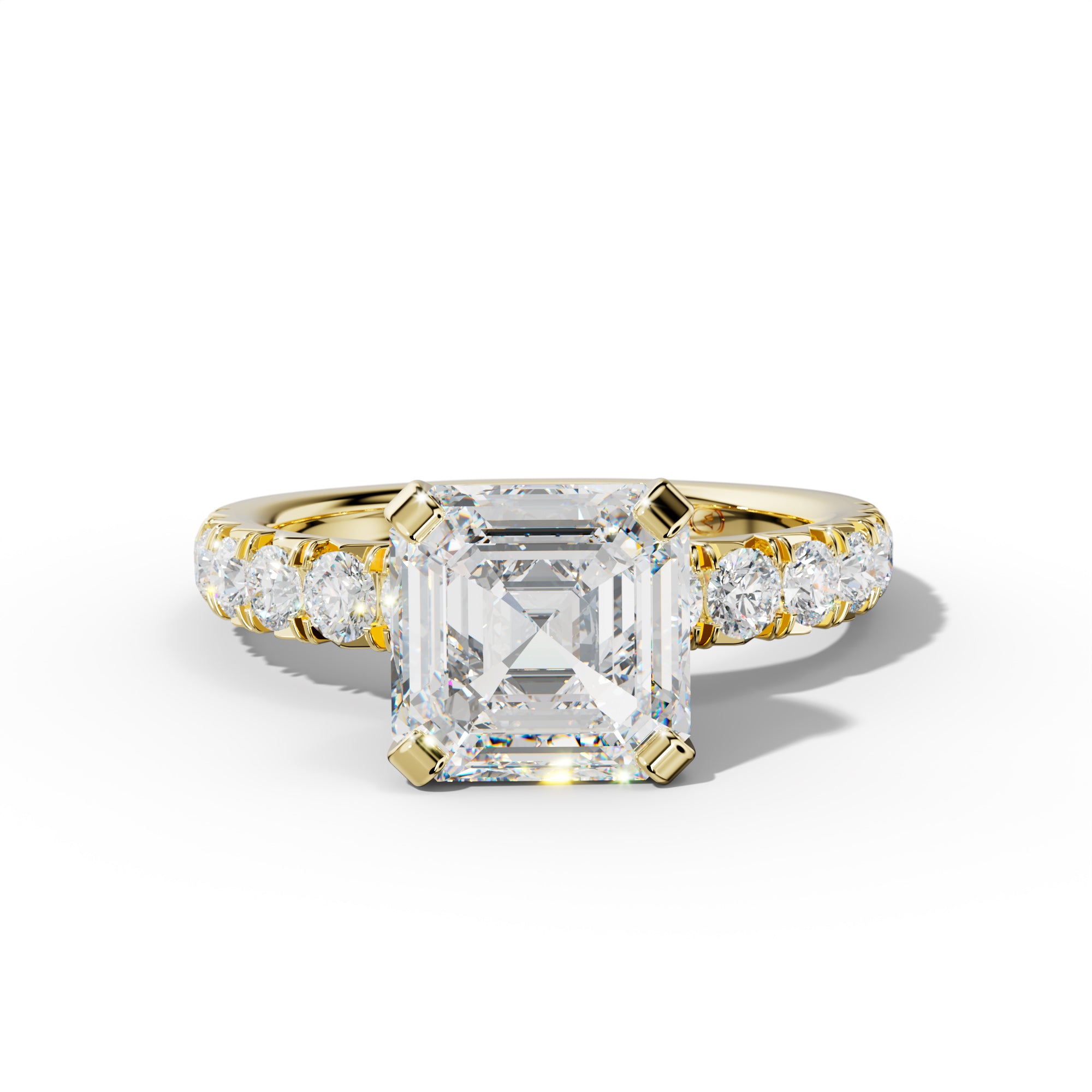 Kira Asscher Diamond  Engagement Ring