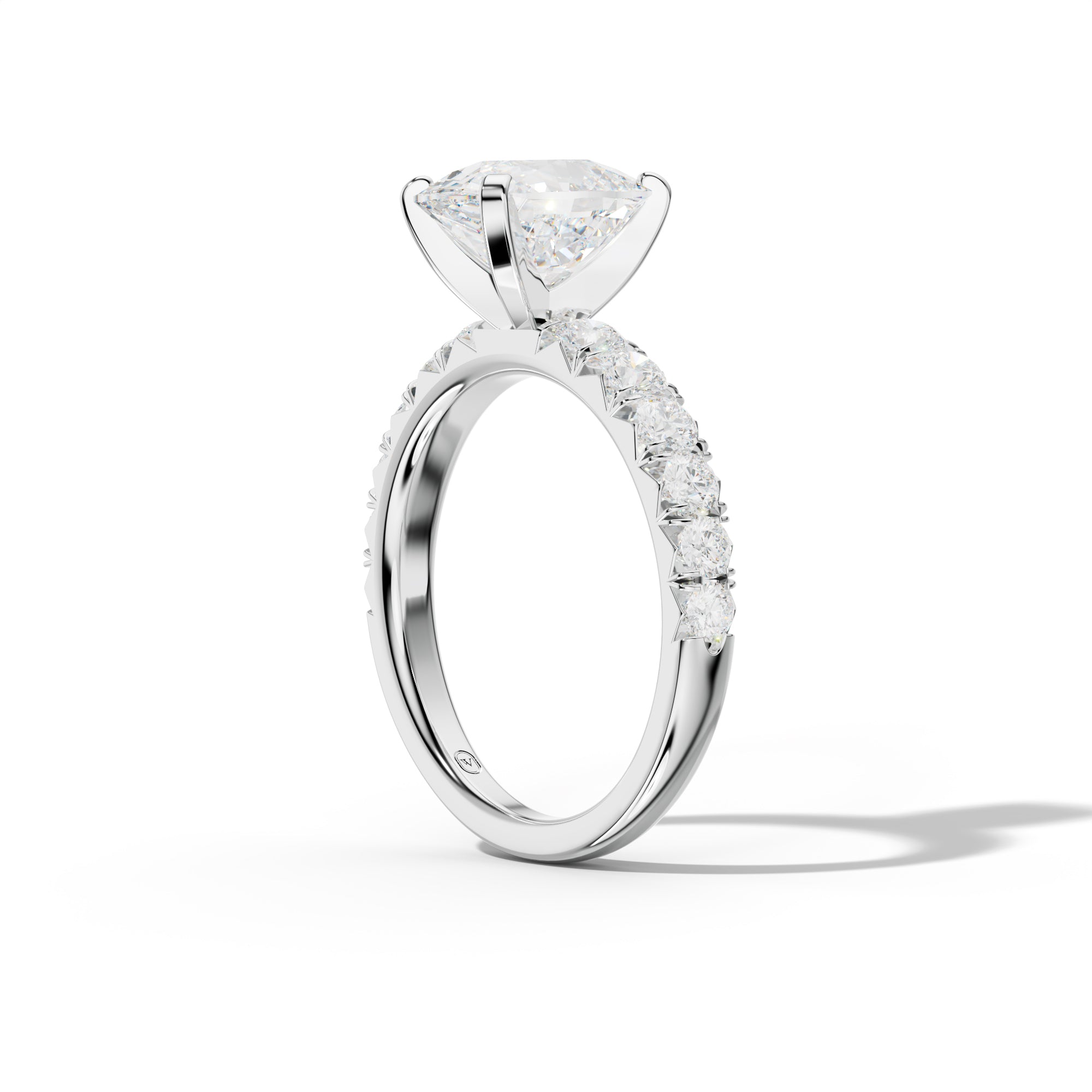 Kira Elongated Cushion Diamond  Engagement Ring