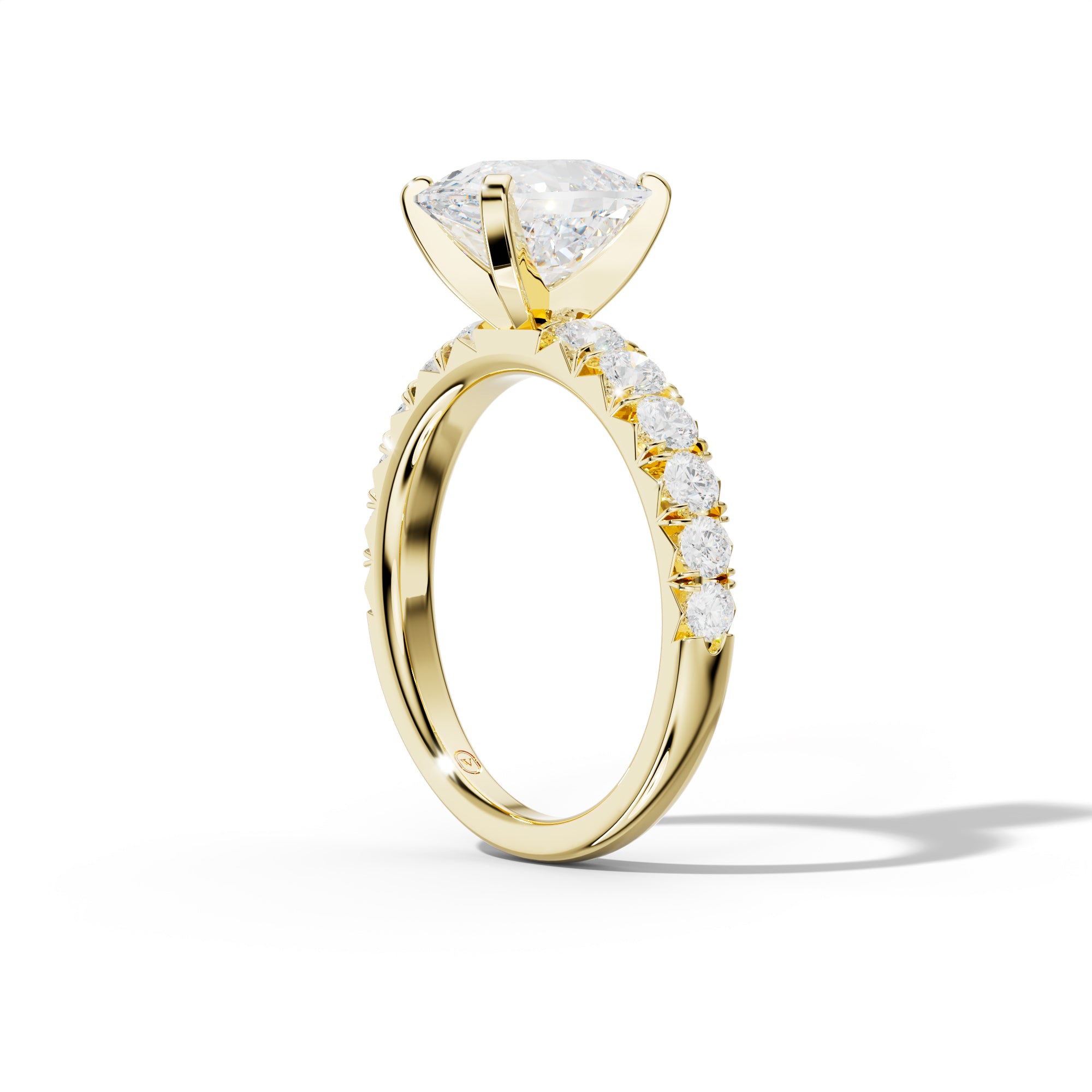 Kira Elongated Cushion Diamond  Engagement Ring