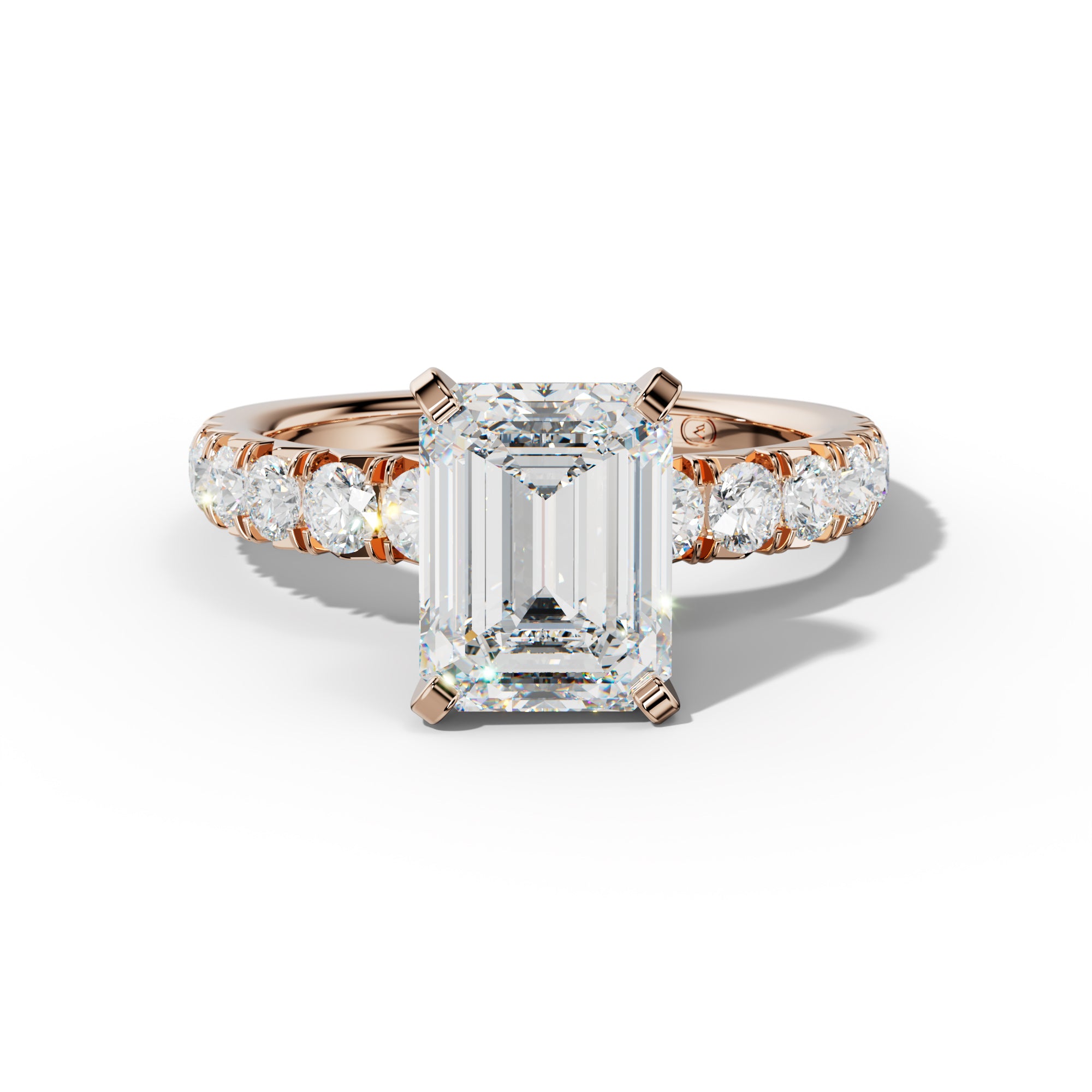 Kira Emerald Cut Engagement Ring