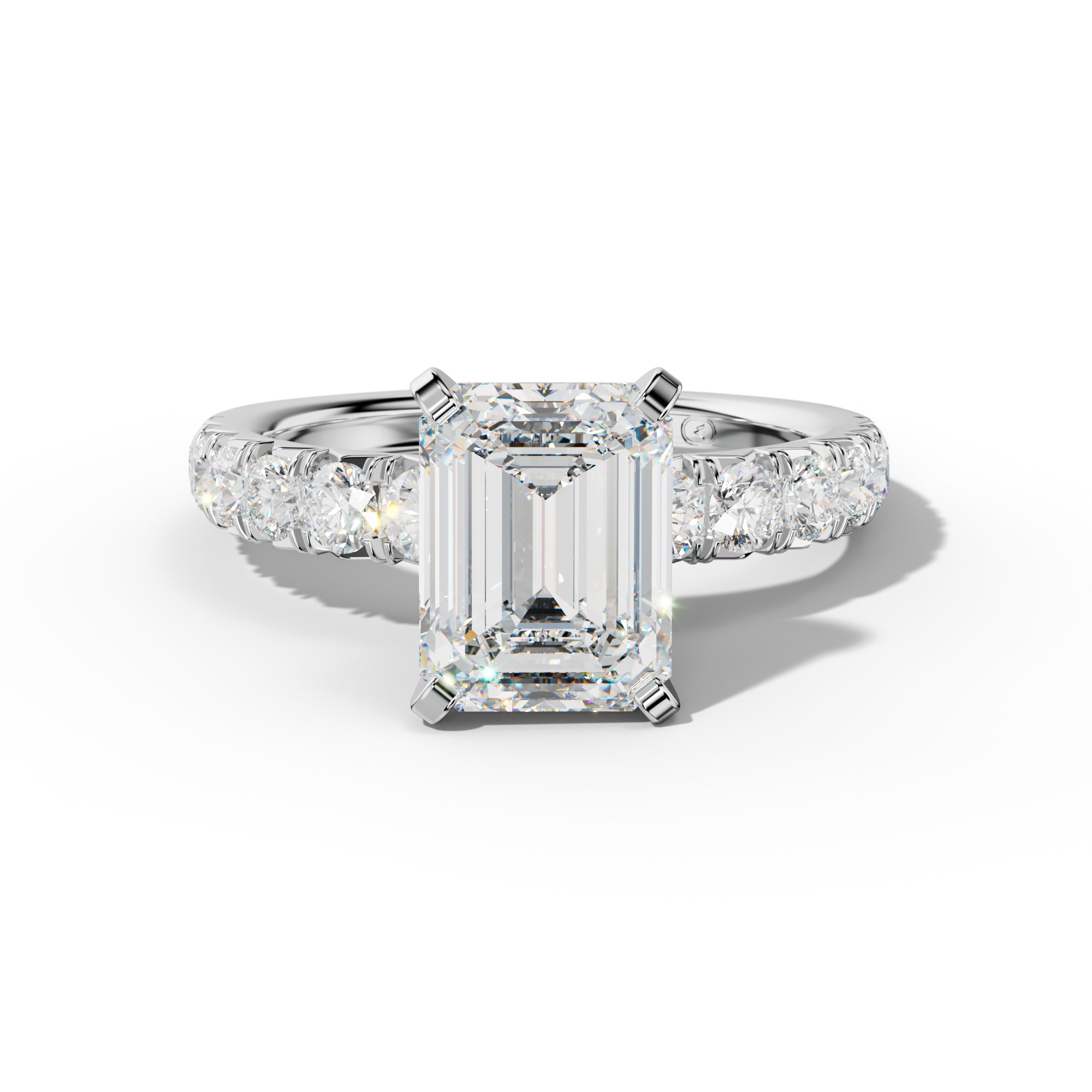 Kira Emerald Cut Engagement Ring