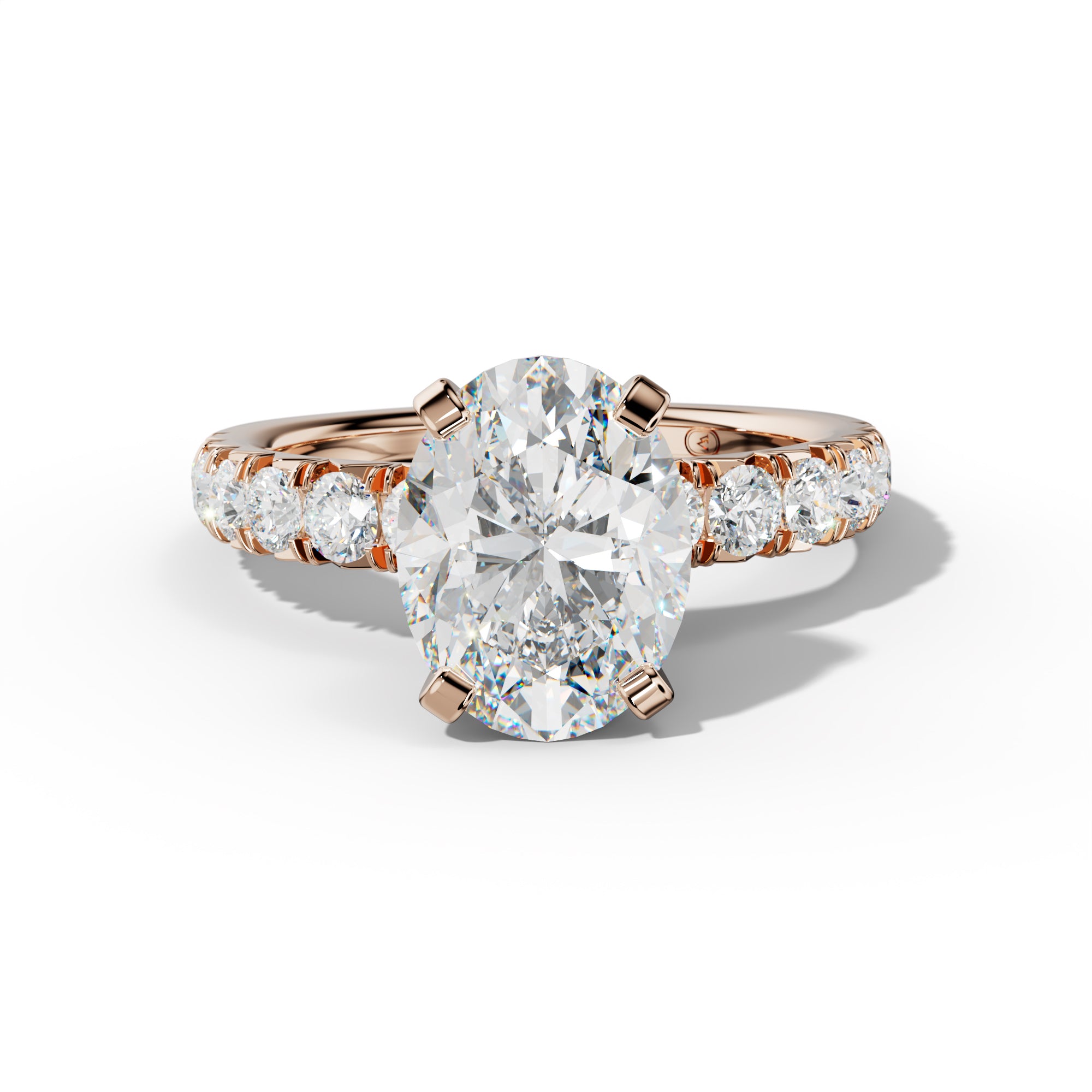 Kira Oval Diamond Engagement Ring
