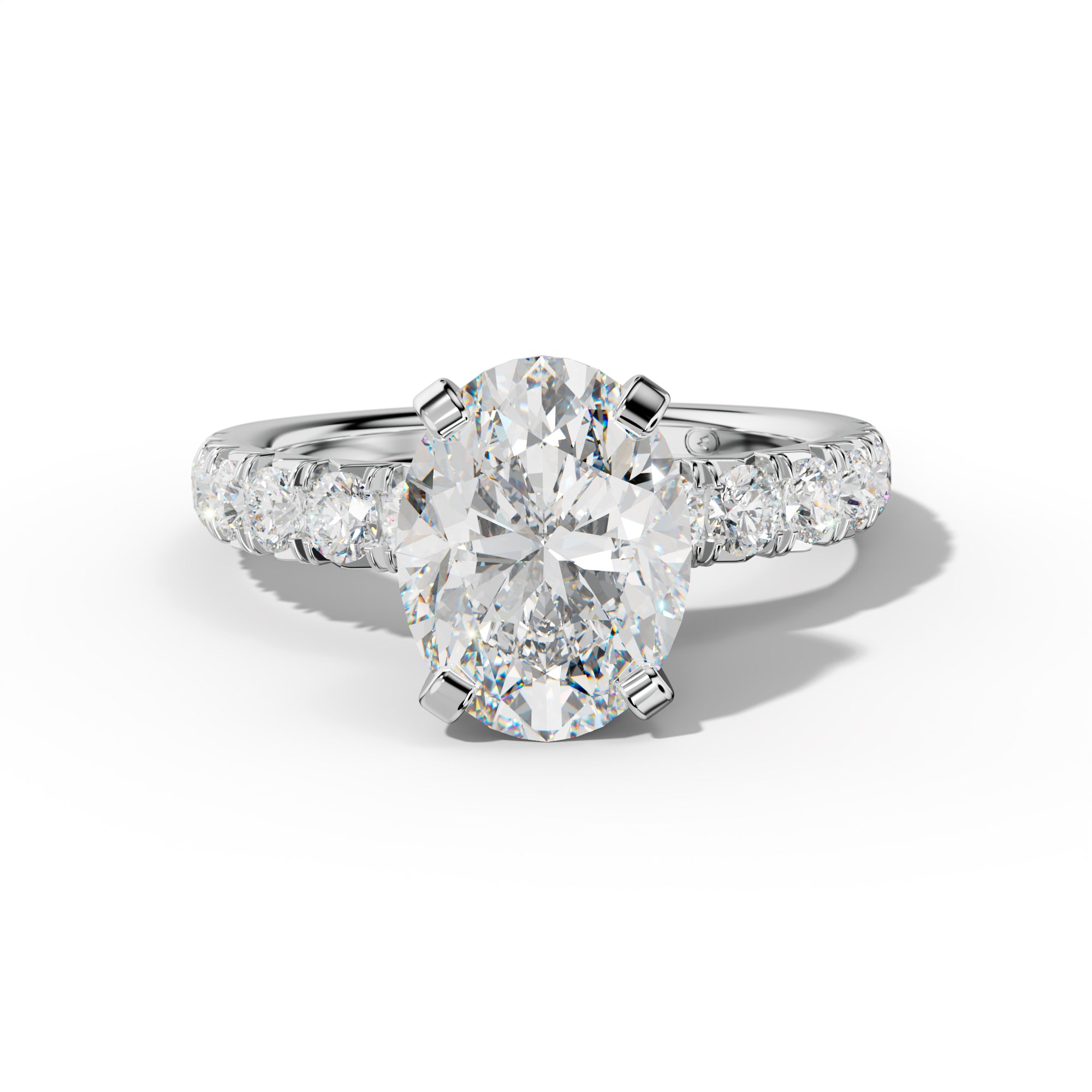 Kira Oval Diamond Engagement Ring