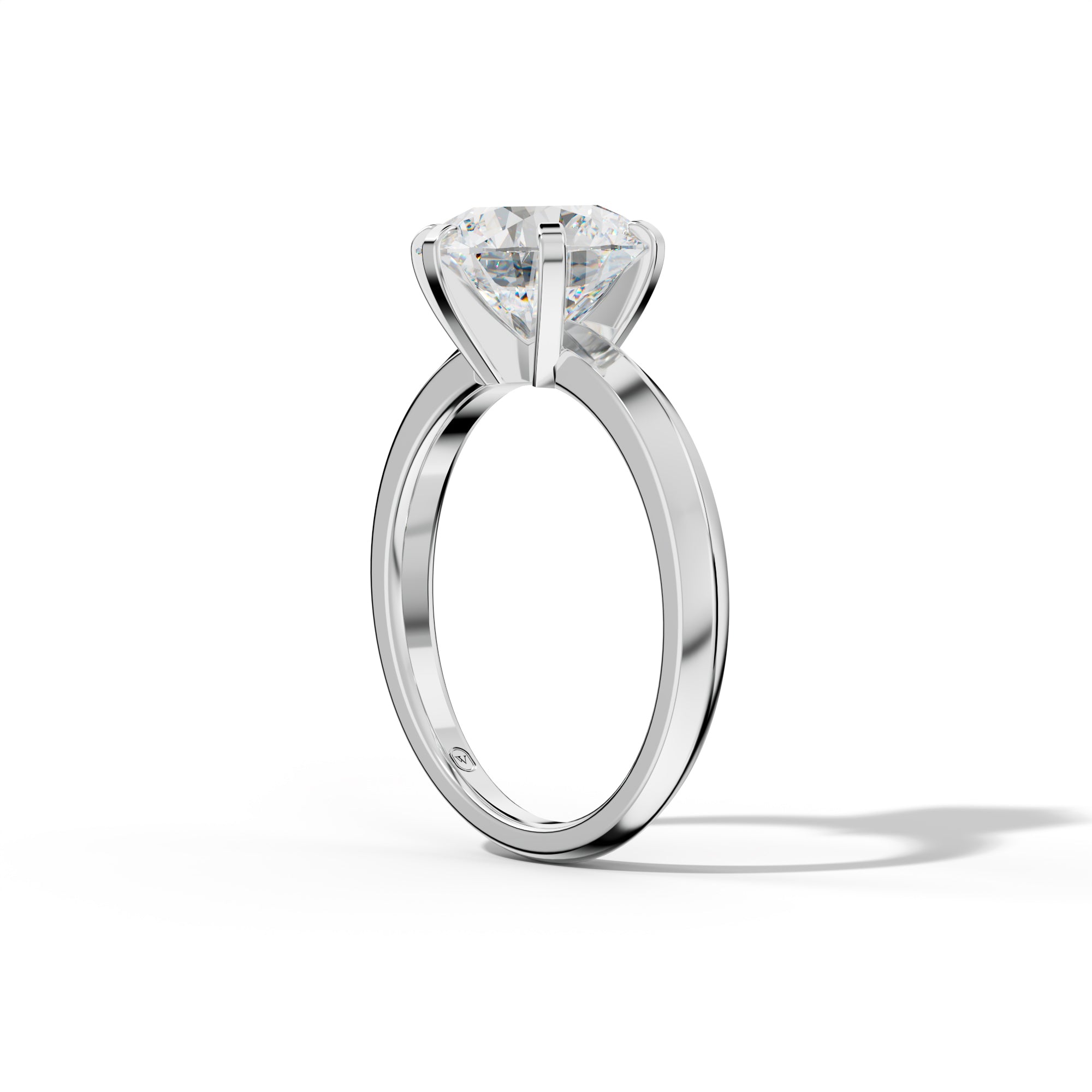 Lina Round Diamond Engagement Ring