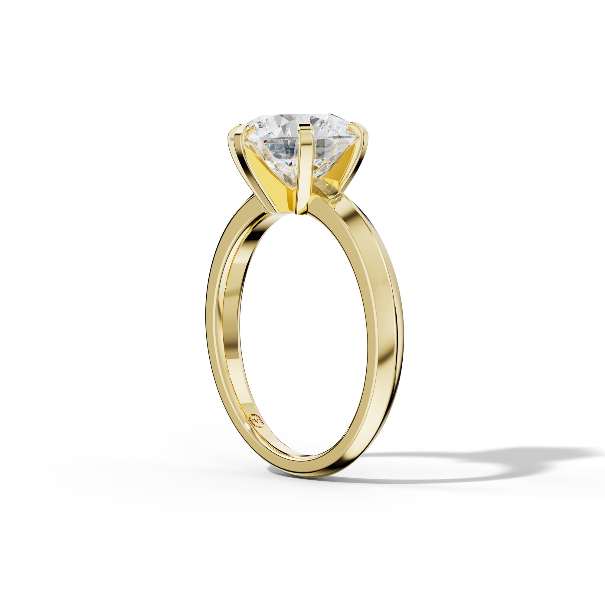Lina Round Diamond Engagement Ring